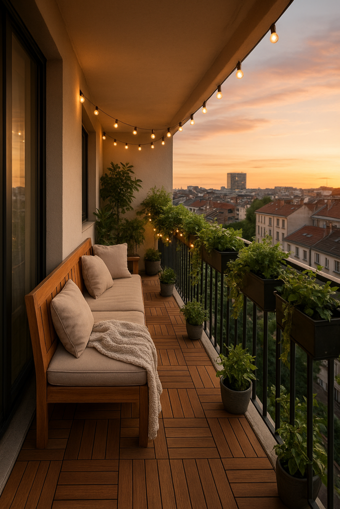 Aménager un balcon étroit et long : 8 solutions qui marchent