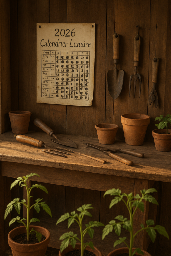 Calendrier Lunaire Jardinage 2026 | Guide Complet