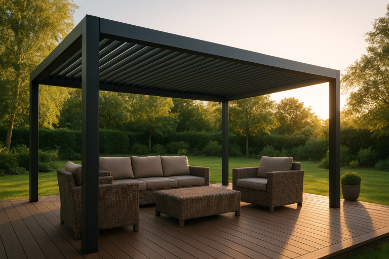 Prix au m² d'une pergola bioclimatique : tarifs 2026