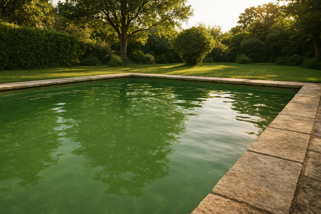 Traiter une piscine à l&rsquo;eau verte : protocole en 6 étapes