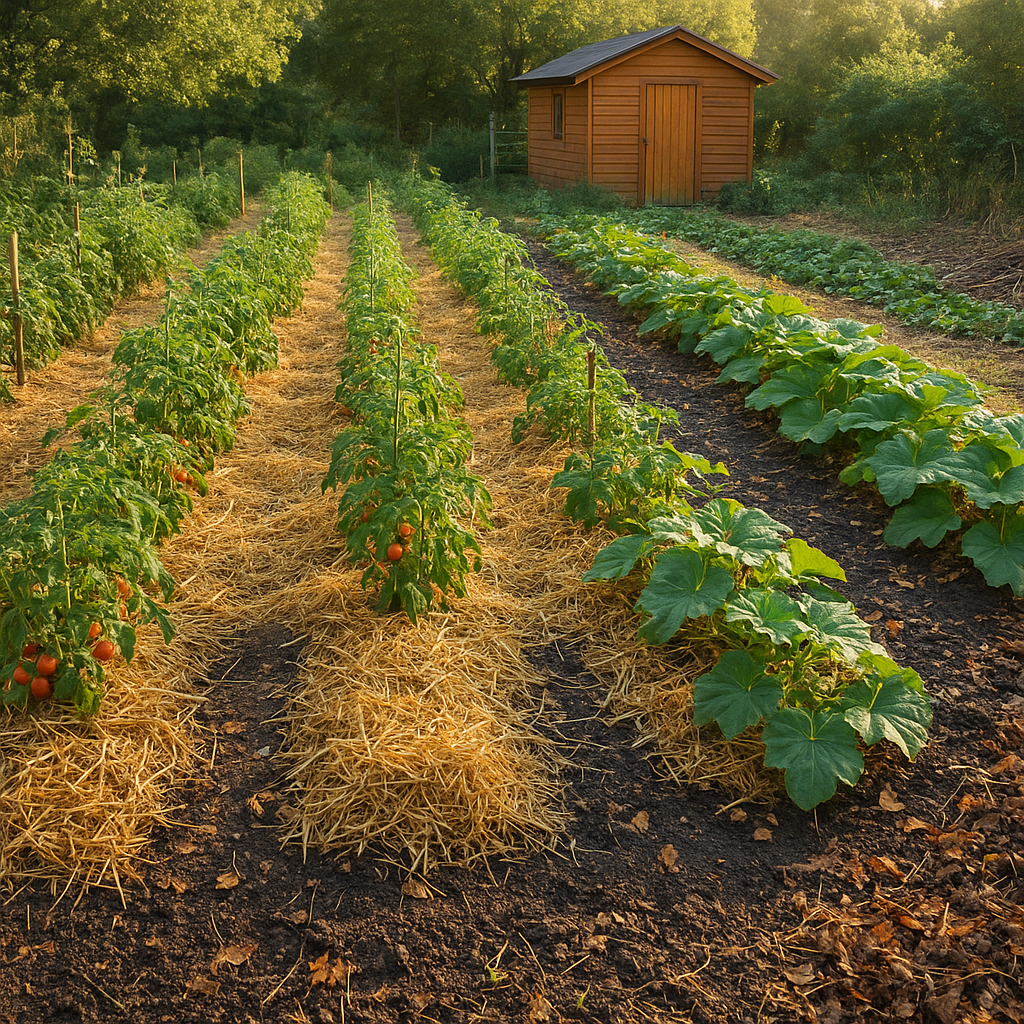 Calendrier de paillage au potager : mois par mois
