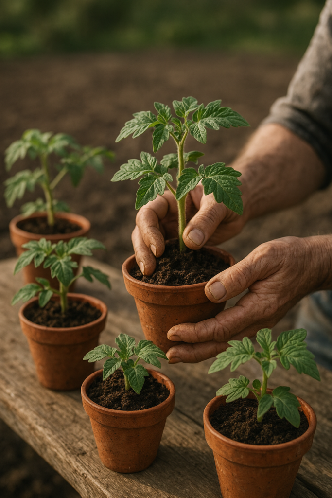 Repiquer les plants de tomates : la bonne période